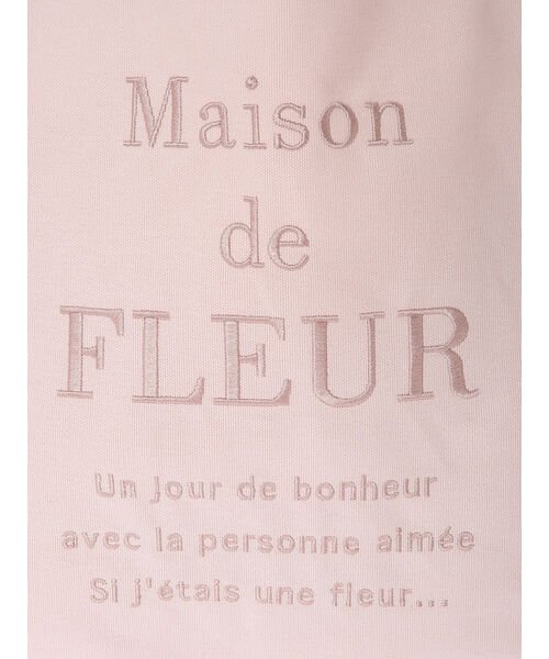 Maison de FLEUR(メゾンドフルール)/ブランドロゴ刺繍スクエアトートバッグ/img07