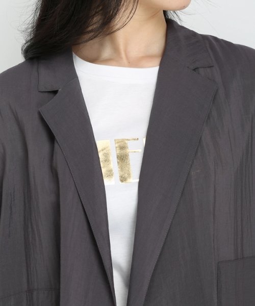 ノーカラージャケット 