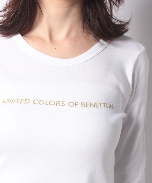 BENETTON (women)(ベネトン（レディース）)/ブランドロゴコンパクトロングTシャツ・カットソー/img15