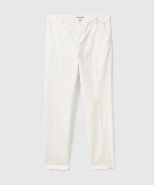 BENETTON (women)(ベネトン（レディース）)/コットンクロップド丈チノパンツ/img03