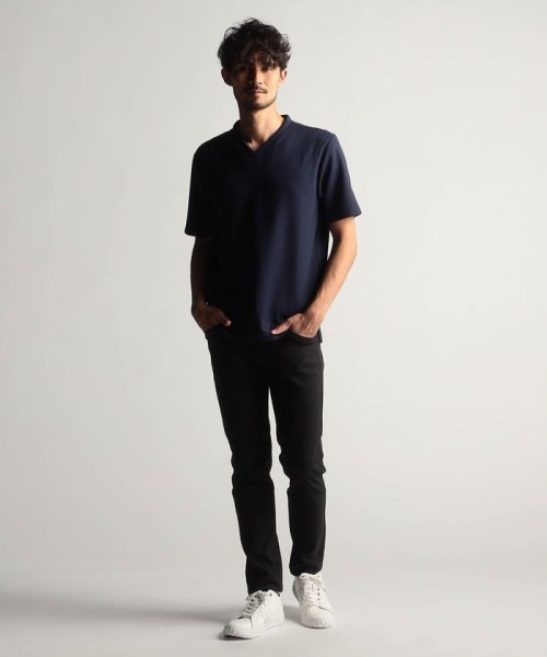 NICOLE CLUB FOR MEN(ニコルクラブフォーメン)/ボックスミニワッフル半袖Tシャツ/img03