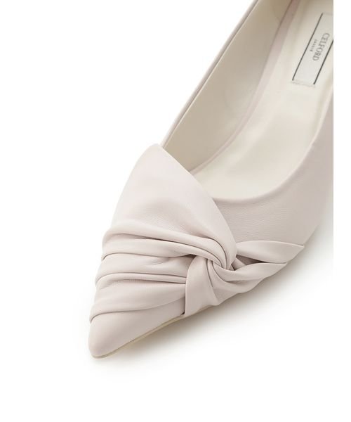 アシンメトリーボウパンプス 予めご了承ください