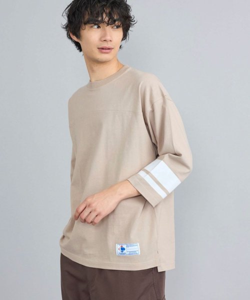 coen(coen)/USAコットンフットボール7分袖Tシャツ/img27