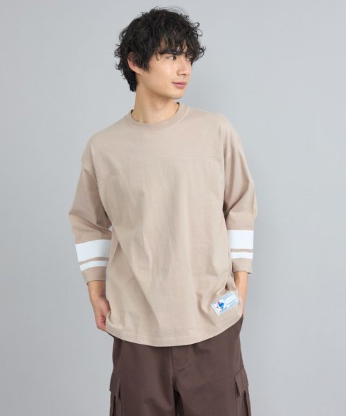 coen(coen)/USAコットンフットボール7分袖Tシャツ/img29