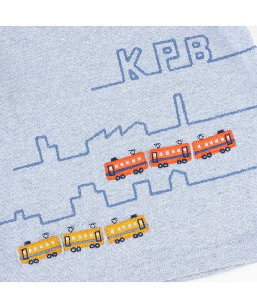 KP BOY(ケーピーボーイ)/KPBOY(ケーピーボーイ)ボーダーレイヤード風電車柄長袖Tシャツ(80～90)/img11