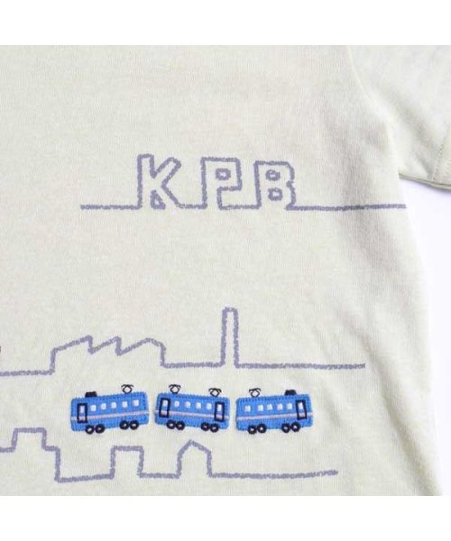 KP BOY(ケーピーボーイ)/KPBOY(ケーピーボーイ)ボーダーレイヤード風電車柄長袖Tシャツ(100～120)/img08