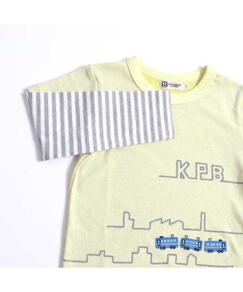 KP BOY(ケーピーボーイ)/KPBOY(ケーピーボーイ)ボーダーレイヤード風電車柄長袖Tシャツ(100～120)/img11