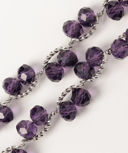 ガラスビーズネックレス 