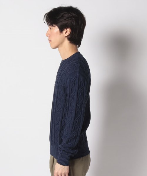 BENETTON (mens)(ベネトン（メンズ）)/コットン100％モノグラム柄クルーネックニットセーター/img07