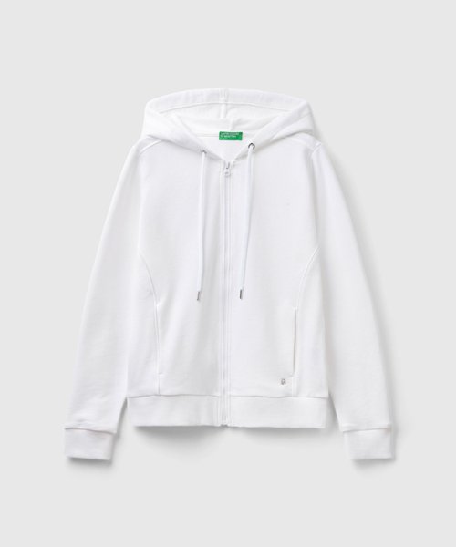 BENETTON (women)(ベネトン（レディース）)/ブランドロゴマーク入りフルジップアップパーカー/img02