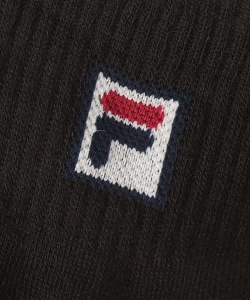 FILA socks Mens(フィラ　ソックス　メンズ)/Fボックスロゴ ショートソックス 3足組 メンズ/img01