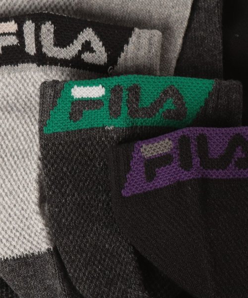 FILA socks Mens(フィラ　ソックス　メンズ)/ショートソックス 3足組 メンズ/img02