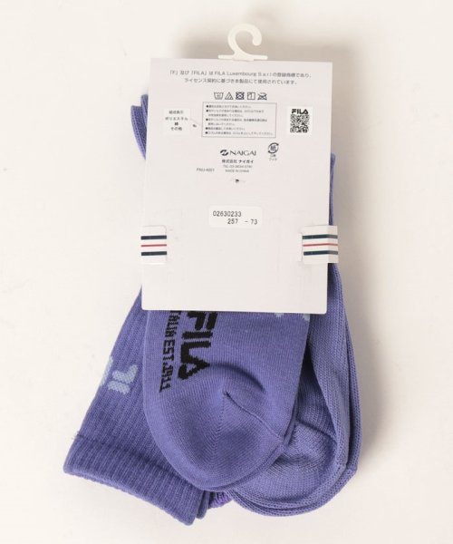 FILA socks Mens(フィラ　ソックス　メンズ)/ロゴ カラーソックス 2足組 メンズ/img01
