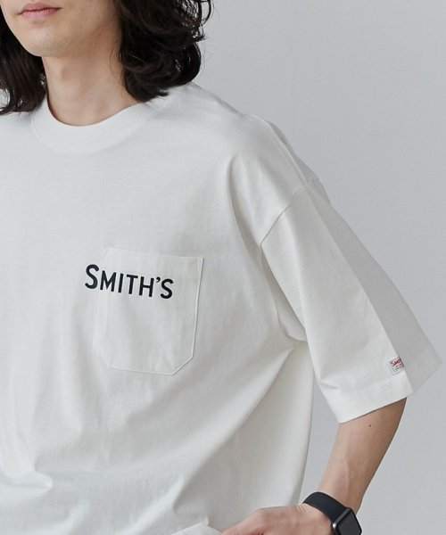 coen(coen)/SMITH’S（スミス）別注ロゴプリントポケットTシャツ/img01
