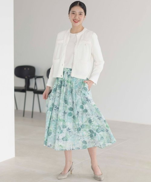 ピオニーシフォンプリント フレアスカート 人気・おすすめ｜使いやすい・旅行におすすめ 品質保証 全国発送 在庫限り