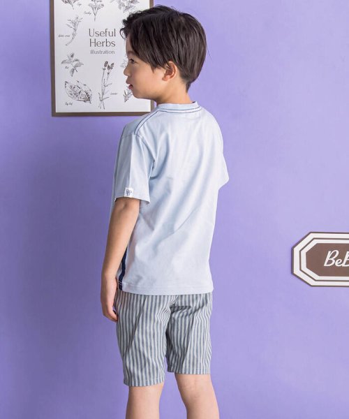 BeBe Petits Pois Vert(ベベ プチ ポワ ヴェール)/天竺スポーティロゴTシャツ(95~150cm)/img04