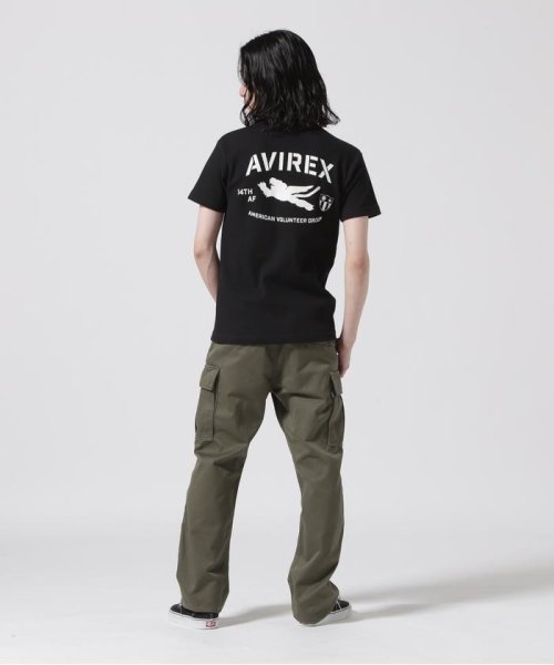 AVIREX(AVIREX)/《WEB&DEPOT限定》MINI WAFFLE CREWNECK T－SHIRT / ミニワッフル クルーネック Tシャツ / AVIRE/img02