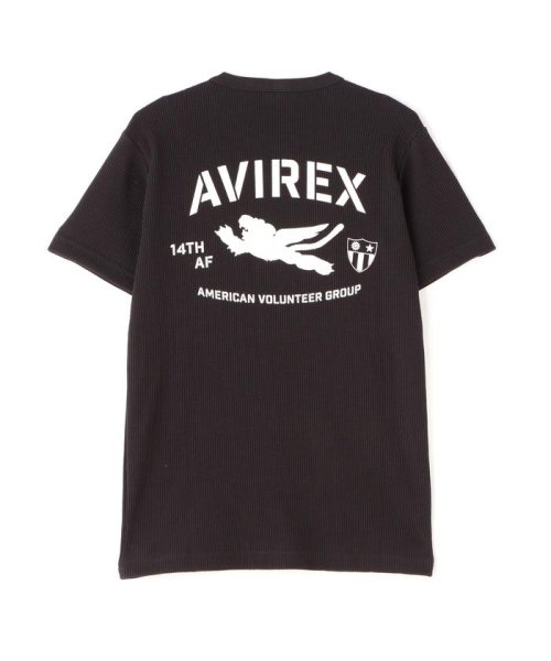 AVIREX(AVIREX)/《WEB&DEPOT限定》MINI WAFFLE CREWNECK T－SHIRT / ミニワッフル クルーネック Tシャツ / AVIRE/img05
