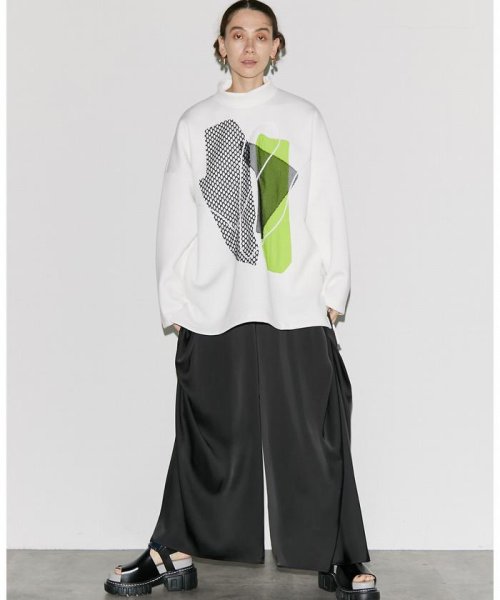 UN3D./アンスリード/TUCK GATHER SATIN WIDE PT LINEN PLAINWEAVE M1802114092(13728円)