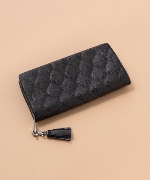 【BEAURE】カウレザー キルティング 財布 ウォレット タッセル ジップ 牛革 ラウンドジップ 長財布 B－20302 人気・おすすめ｜使いやすい・旅行におすすめ 品質保証 全国発送 在庫限り