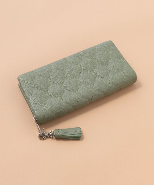 【BEAURE】カウレザー キルティング 財布 ウォレット タッセル ジップ 牛革 ラウンドジップ 長財布 B－20302 人気・おすすめ｜使いやすい・旅行におすすめ 品質保証 全国発送 在庫限り