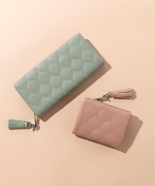 【BEAURE】カウレザー キルティング 財布 ウォレット タッセル ジップ 牛革 ラウンドジップ 長財布 B－20302 人気・おすすめ｜使いやすい・旅行におすすめ 品質保証 全国発送 在庫限り