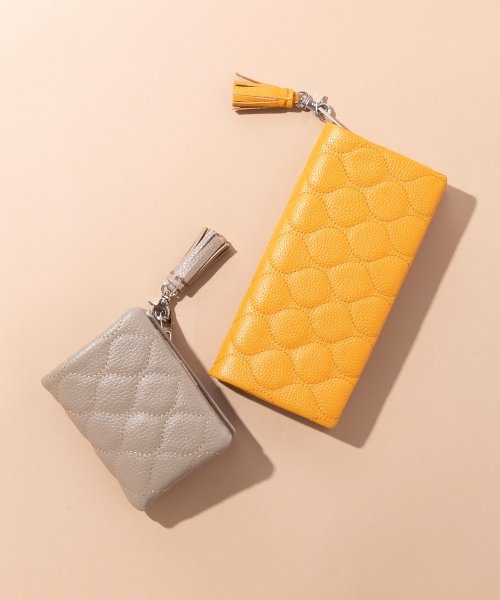 【BEAURE】カウレザー キルティング 財布 ウォレット タッセル ジップ 牛革 ラウンドジップ 長財布 B－20302 人気・おすすめ｜使いやすい・旅行におすすめ 品質保証 全国発送 在庫限り