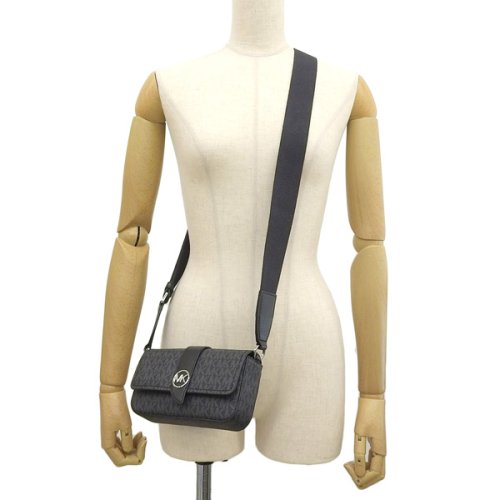 MICHAEL KORS マイケルコース GREENWICH EW XS グリニッチ イースト ウェスト MKシグネチャー 斜めがけ ショルダー バッグ XSサ 