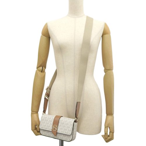 MICHAEL KORS マイケルコース GREENWICH EW XS グリニッチ イースト ウェスト MKシグネチャー 斜めがけ ショルダー バッグ XSサ 