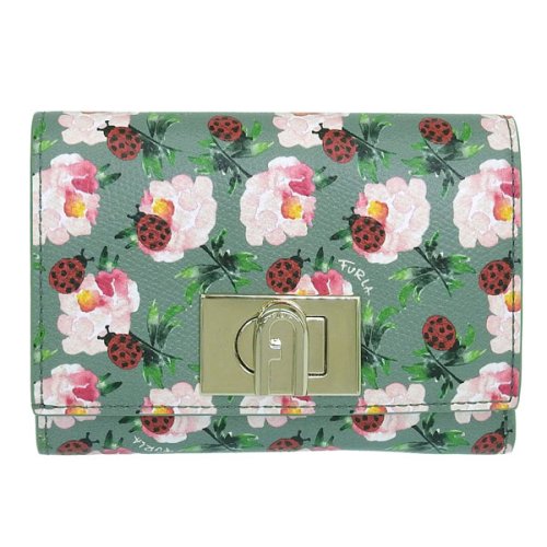 FURLA(フルラ)/FURLA フルラ FURLA 1927 COMPACT M TONI MINERAL GREEN WALLET トニー ミネラル グリーン コンパクト 三つ折/img01