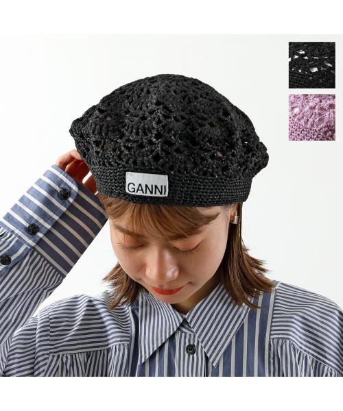 GANNI(ガニー)/GANNI  ベレー帽 A4556 5863 メタリック Beret /img01