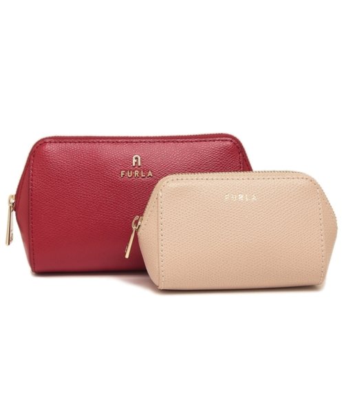 FURLA(フルラ)/フルラ ポーチ カメリア 化粧ポーチ セット コスメポーチ レッド ベージュ レディース FURLA WE00453 ARE000 2721S/img05