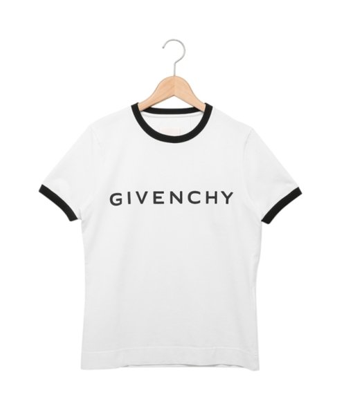 GIVENCHY(ジバンシィ)/ジバンシィ Tシャツ カットソー スリムフィットTシャツ アーキタイプ ロゴ ホワイト ブラック レディース GIVENCHY BW70BF3YAC 116/img01
