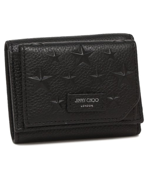 JIMMY CHOO(ジミーチュウ)/ジミーチュウ 三つ折り財布 ビアーレ ミニ財布 ブラック メンズ JIMMY CHOO BEALE EMG/img01