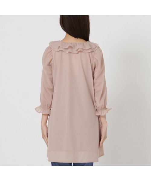 フリルカラーブラウス 