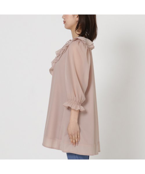 フリルカラーブラウス 