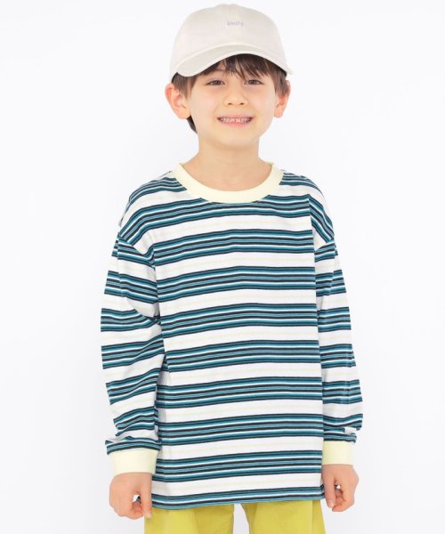 SHIPS KIDS(シップスキッズ)/SHIPS KIDS:100～130cm / マルチ ボーダー 長袖 TEE/img01