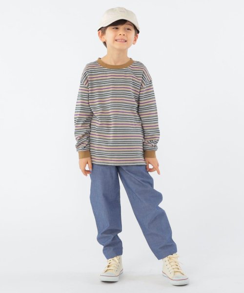 SHIPS KIDS(シップスキッズ)/SHIPS KIDS:100～130cm / マルチ ボーダー 長袖 TEE/img14