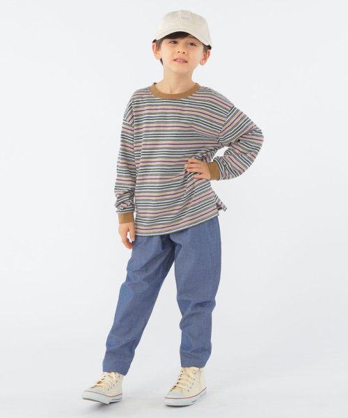 SHIPS KIDS(シップスキッズ)/SHIPS KIDS:100～130cm / マルチ ボーダー 長袖 TEE/img15