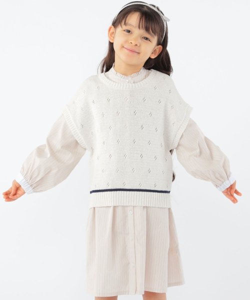 SHIPS KIDS(シップスキッズ)/SHIPS KIDS:100～125cm / サマーニット ベスト/img01