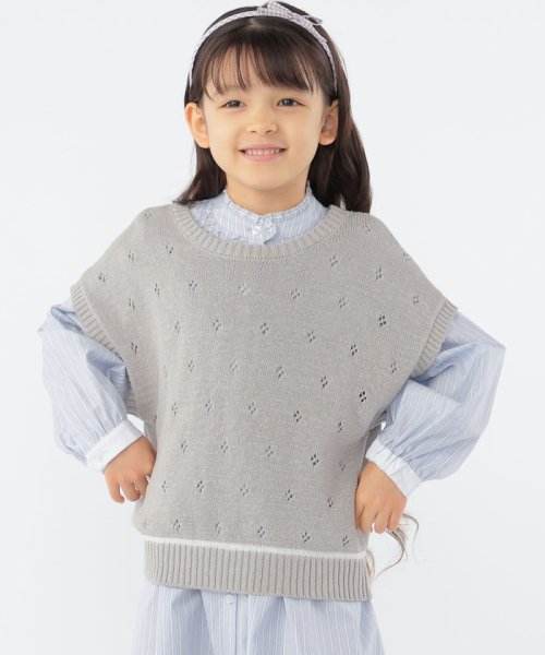 SHIPS KIDS(シップスキッズ)/SHIPS KIDS:100～125cm / サマーニット ベスト/img09