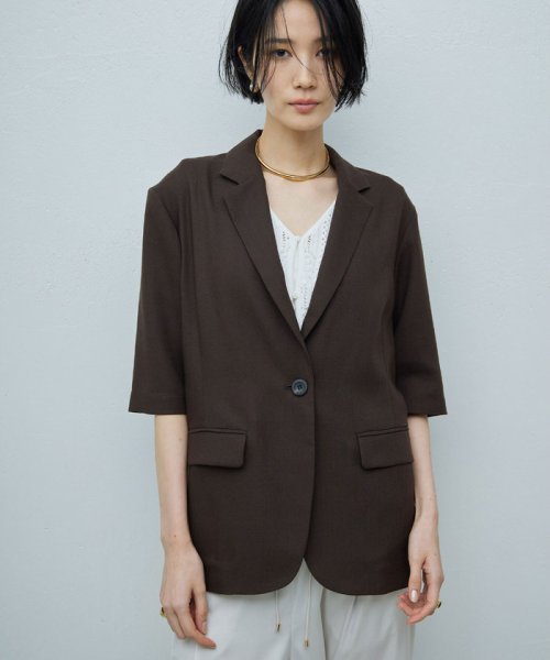 ハーフスリーブシングルジャケット 