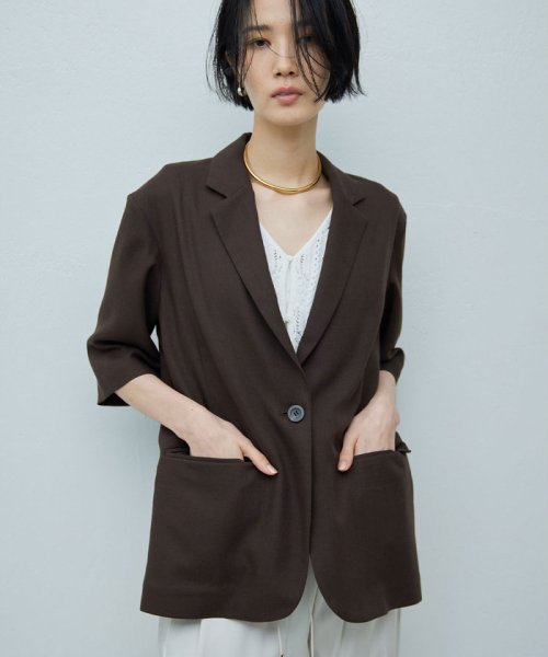 ハーフスリーブシングルジャケット 