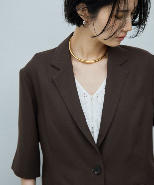 ハーフスリーブシングルジャケット 