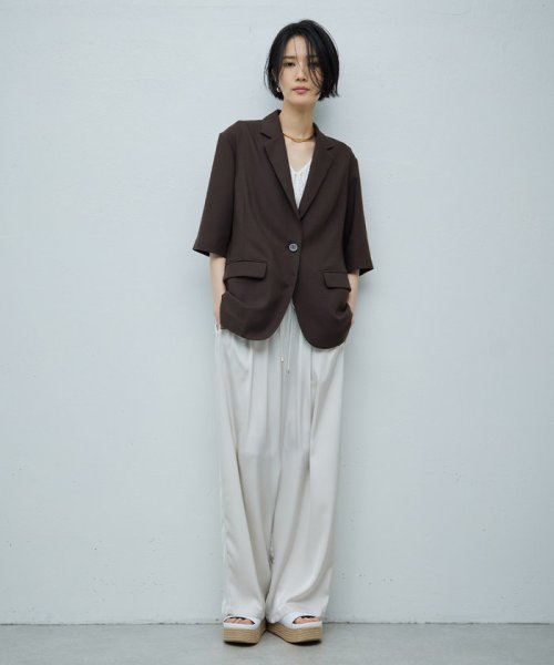 ハーフスリーブシングルジャケット 