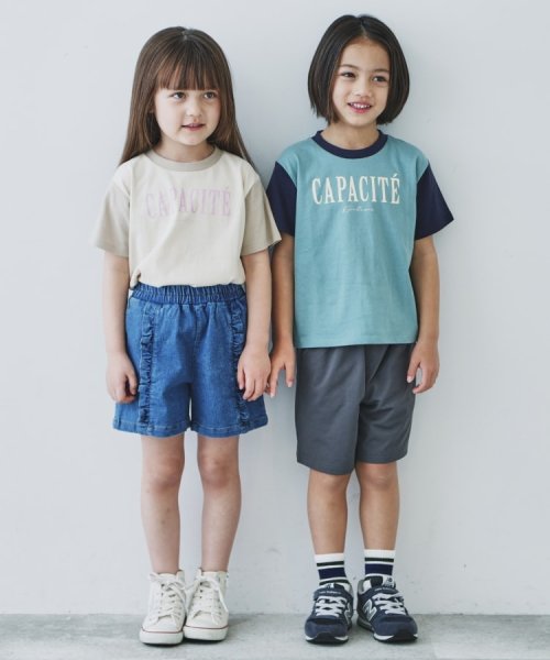 THE SHOP TK（KID）(ザ　ショップ　ティーケー（キッズ）)/【110－150】オーガビッツ配色コットンTシャツ/img02