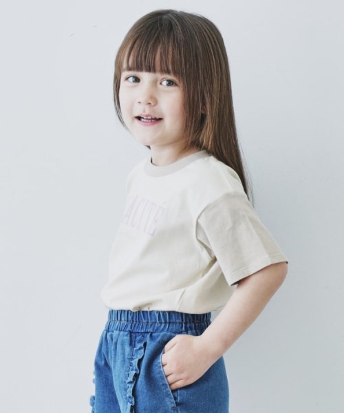 THE SHOP TK（KID）(ザ　ショップ　ティーケー（キッズ）)/【110－150】オーガビッツ配色コットンTシャツ/img07