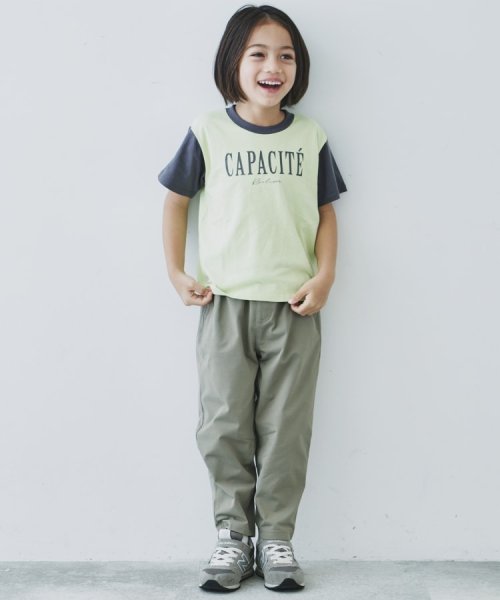 THE SHOP TK（KID）(ザ　ショップ　ティーケー（キッズ）)/【110－150】オーガビッツ配色コットンTシャツ/img09