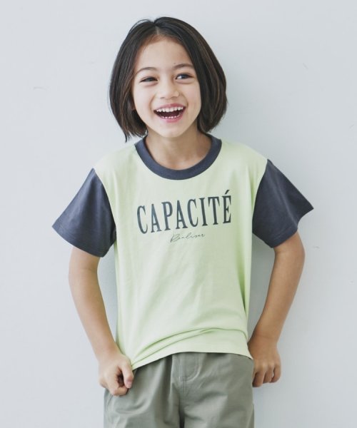 THE SHOP TK（KID）(ザ　ショップ　ティーケー（キッズ）)/【110－150】オーガビッツ配色コットンTシャツ/img10