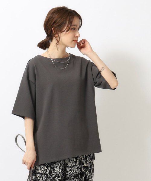 SHOO・LA・RUE(シューラルー)/【洗える】大人が一枚で着こなしやすい さらっとコットン五分袖Tシャツ/img01